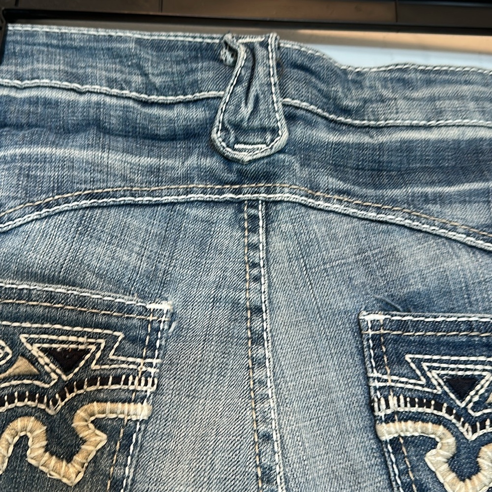 Antik Cotton Denim Blue Jean Shorts 38 like new - Picture 8 of 13